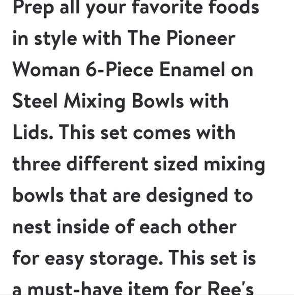 ❤️ New Pioneer Woman Mixing Bowl Set - Picture 2 of 7